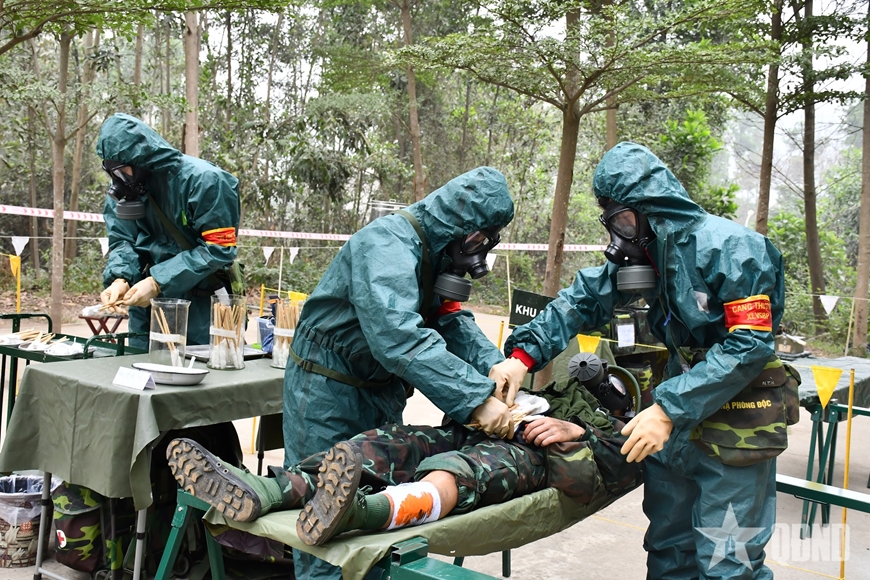 Học viện Quân y tổ chức diễn tập chiến thuật vòng tổng hợp cuối khóa cho học viên