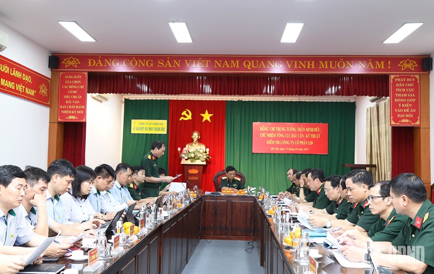 Chủ nhiệm Tổng cục Hậu cần-Kỹ thuật kiểm tra Công ty Cổ phần X20