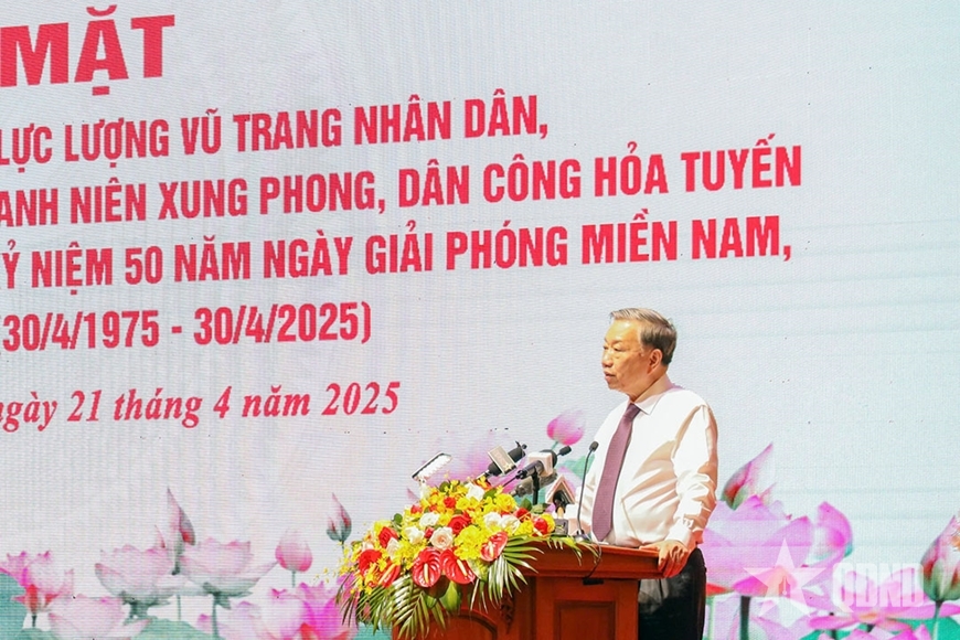 Tổng Bí thư Tô Lâm gặp mặt đại biểu tướng lĩnh, Anh hùng LLVT nhân dân, điệp báo, biệt động Sài Gòn, du kích, cựu TNXP, dân công hỏa tuyến