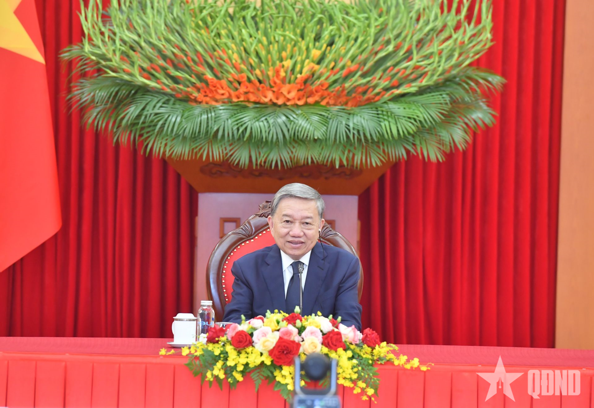 Tổng Bí thư Tô Lâm điện đàm với Chủ tịch Đảng Đại hội Dân tộc Phi, Tổng thống Nam Phi