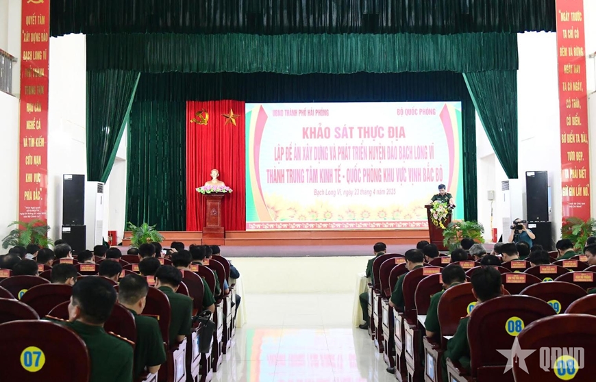 Bộ Quốc phòng khảo sát xây dựng Bạch Long Vĩ thành trung tâm kinh tế - quốc phòng Bộ Quốc phòng khảo sát xây dựng Bạch Long Vĩ thành trung tâm kinh tế - quốc phòng