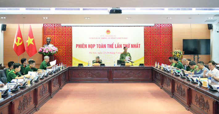 Ủy ban Quốc phòng, An ninh và Đối ngoại họp Phiên toàn thể, thẩm tra chính thức 3 dự án luật