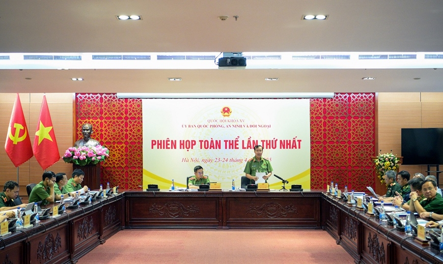Ủy ban Quốc phòng, An ninh và Đối ngoại thẩm tra dự án Luật Bảo vệ dữ liệu cá nhân
