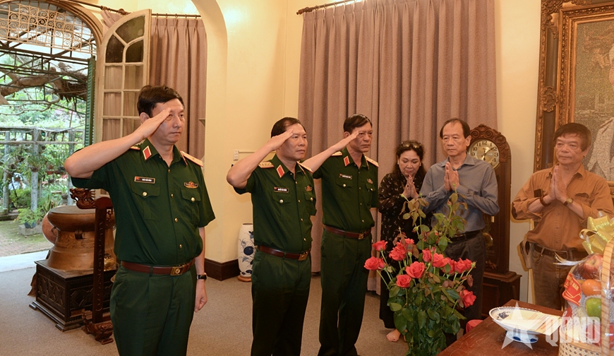 Đại tướng Nguyễn Tân Cương tri ân các đồng chí nguyên lãnh đạo Đảng, Nhà nước, Quân đội