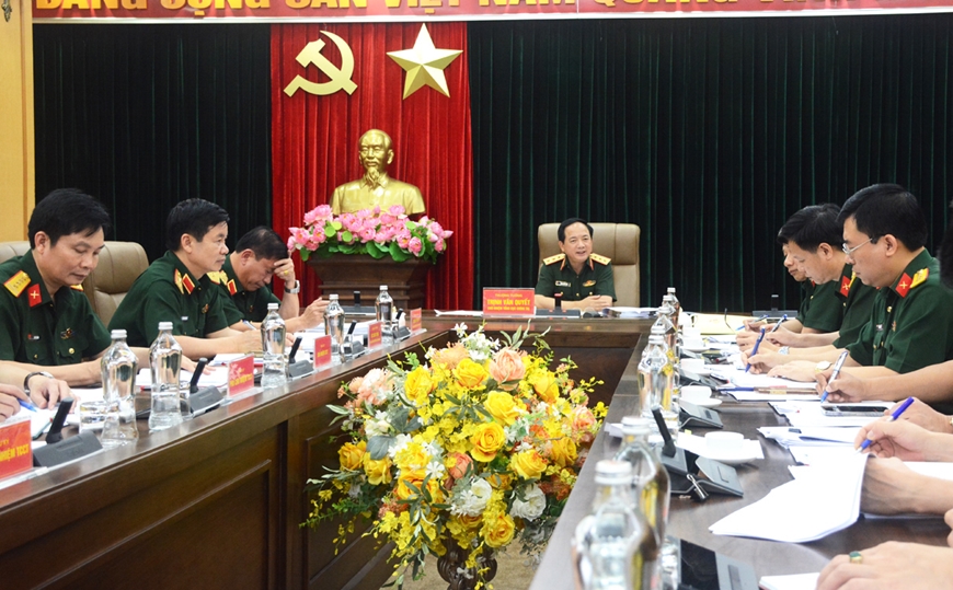 Thượng tướng Trịnh Văn Quyết chủ trì họp Ban Chủ nhiệm Tổng cục Chính trị Quân đội nhân dân Việt Nam