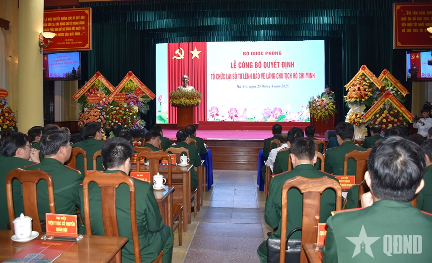 Lễ công bố Quyết định tổ chức lại Bộ tư lệnh Bảo vệ Lăng Chủ tịch Hồ Chí Minh