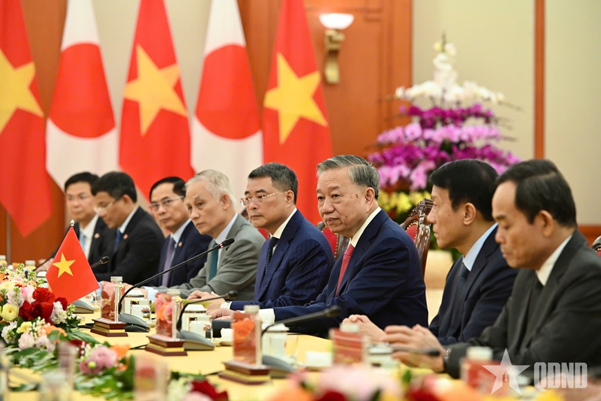 Tổng Bí thư Tô Lâm hội kiến Thủ tướng Nhật Bản