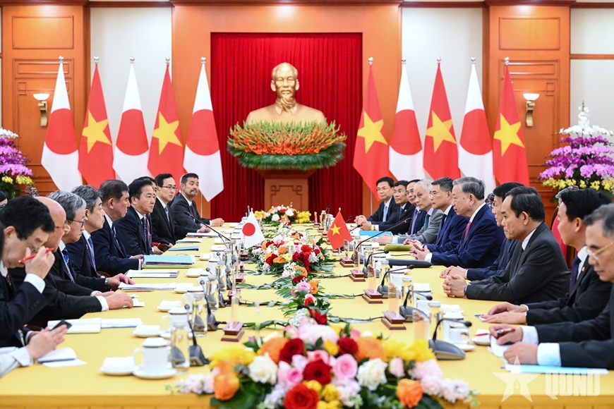 Tổng Bí thư Tô Lâm hội kiến Thủ tướng Nhật Bản