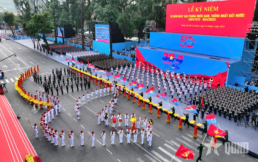Sáng nay (27-4) tổng duyệt cấp Nhà nước Lễ kỷ niệm 50 năm Ngày&nbsp;giải phóng miền Nam, thống nhất đất nước