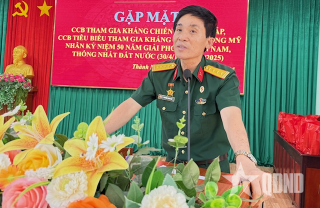 Đắk Lắk gặp mặt tri ân cựu chiến binh tiêu biểu phường Thành Nhất, thành phố Buôn Ma Thuột.