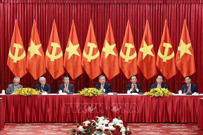 Tổng Bí thư Tô Lâm tiếp Trưởng đoàn các chính đảng các nước