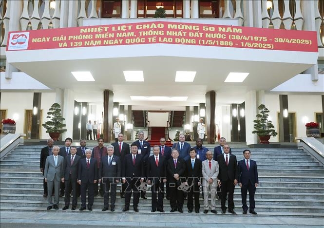 Tổng Bí thư Tô Lâm tiếp Trưởng đoàn các chính đảng các nước