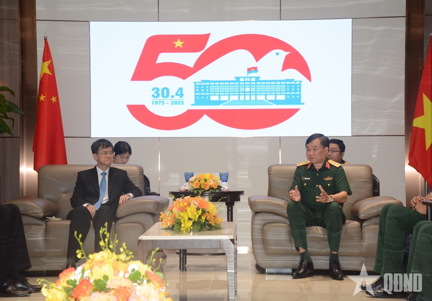 Thượng tướng Hoàng Xuân Chiến tiếp Bộ trưởng Bộ Công tác về quân nhân xuất ngũ Trung Quốc