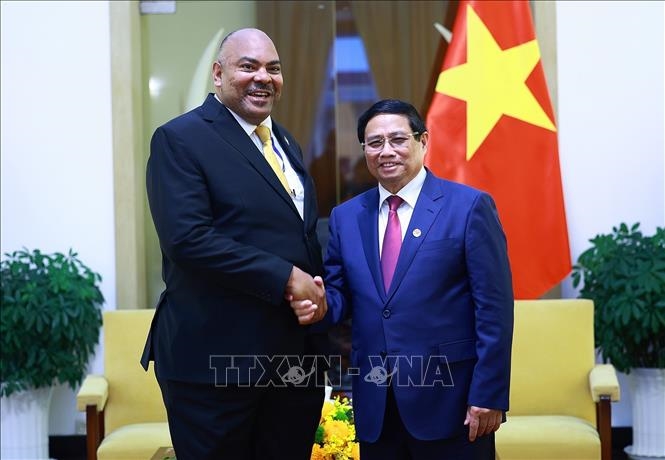 Thủ tướng Phạm Minh Chính tiếp Bộ trưởng Ngoại giao và hợp tác Đông Phi của Tanzania