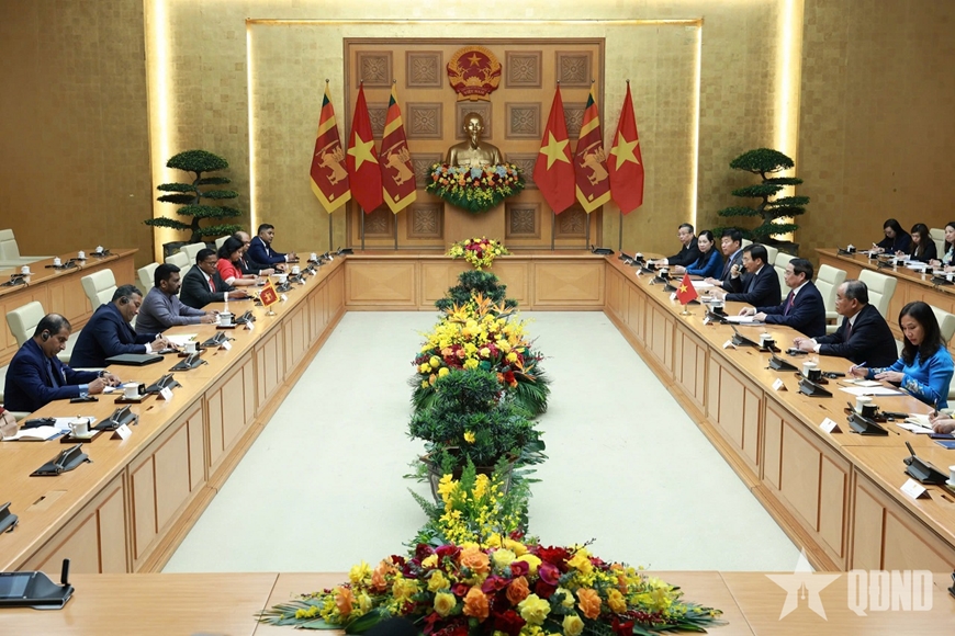 Thủ tướng Phạm Minh Chính hội kiến Tổng thống Sri Lanka