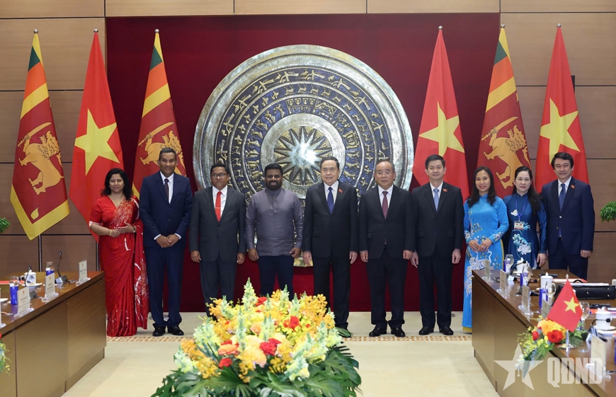 Chủ tịch Quốc hội Trần Thanh Mẫn hội kiến Tổng thống Sri Lanka