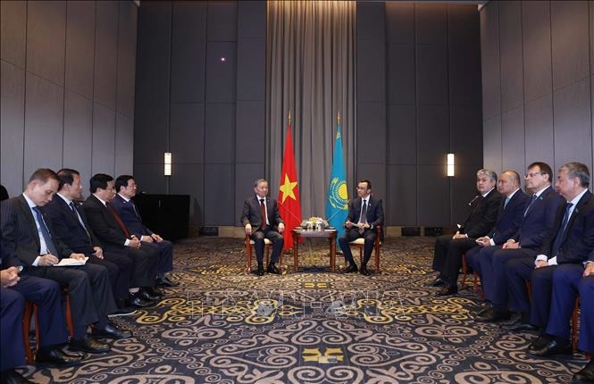 Tổng Bí thư Tô Lâm hội kiến Chủ tịch Thượng viện Cộng hòa Kazakhstan