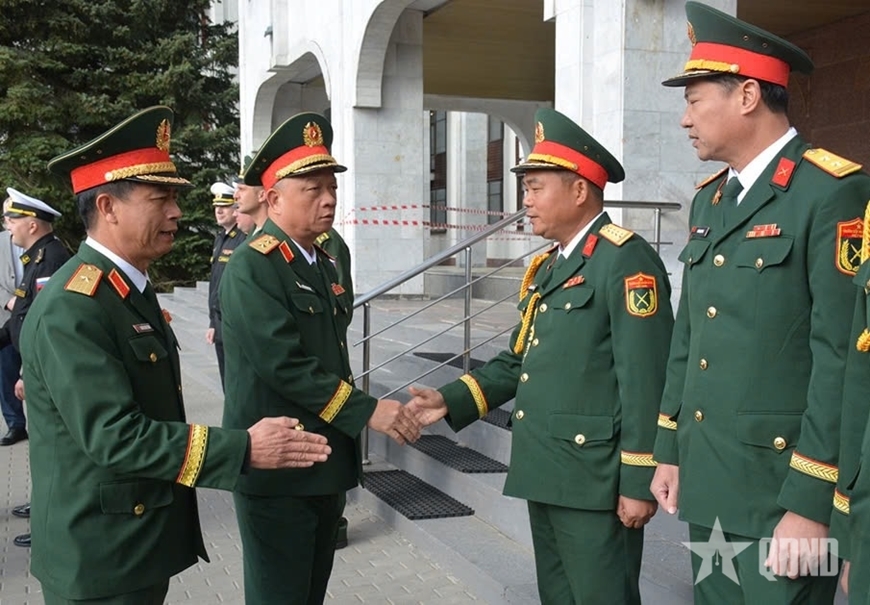 Lãnh đạo Bộ Tổng Tham mưu động viên lực lượng tham gia Lễ duyệt binh trên Quảng trường Đỏ