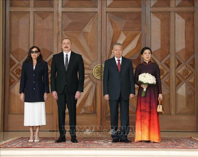 Lễ đón Tổng Bí thư Tô Lâm và phu nhân thăm cấp Nhà nước Azerbaijan