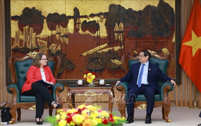 Thủ tướng Phạm Minh Chính tiếp Đoàn Ủy ban Đánh giá kinh tế và an ninh Hoa Kỳ - Trung Quốc của Quốc hội Hoa Kỳ