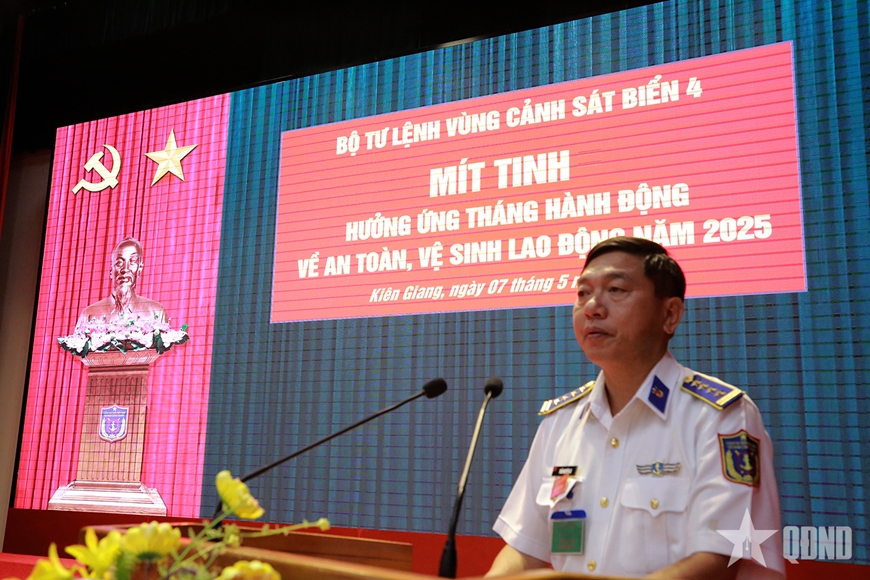 Bộ tư lệnh Vùng Cảnh sát biển 4 hưởng ứng Tháng hành động về an toàn, vệ sinh lao động năm 2025
