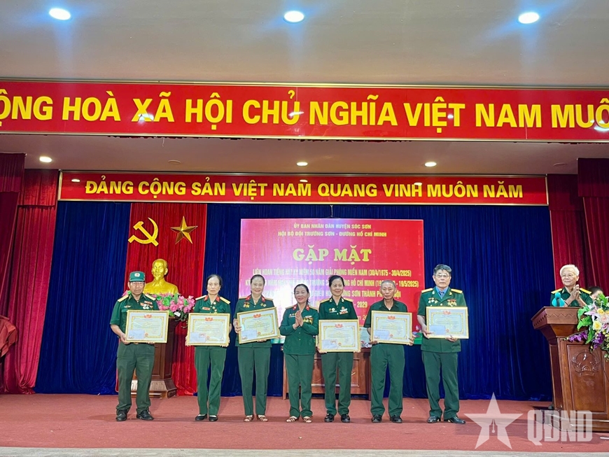 Gặp mặt truyền thống Hội Bộ đội Trường Sơn - Đường Hồ Chí Minh huyện Sóc Sơn
