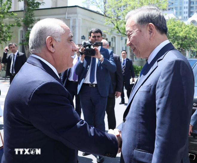 Tổng Bí thư Tô Lâm hội kiến Thủ tướng Azerbaijan Ali Asadov