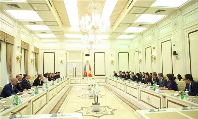 Tổng Bí thư Tô Lâm hội kiến Chủ tịch Quốc hội Azerbaijan
