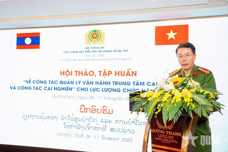Tập huấn công tác quản lý, vận hành trung tâm cai nghiện cho lực lượng chức năng Lào