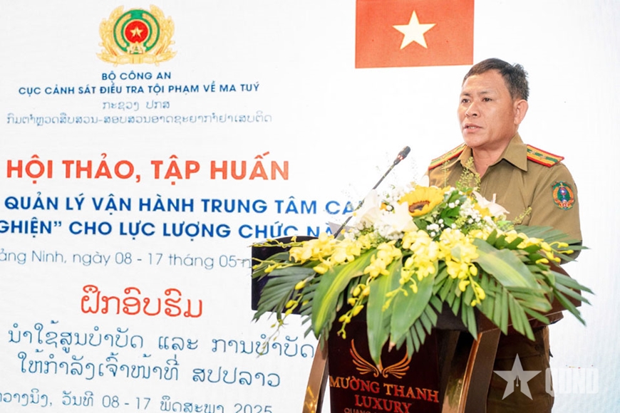 Tập huấn công tác quản lý, vận hành trung tâm cai nghiện cho lực lượng chức năng Lào