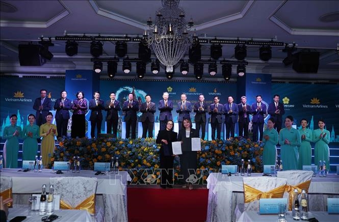 Tổng Bí thư Tô Lâm dự Lễ công bố đường bay thẳng Hà Nội - Moskva tại Liên bang Nga