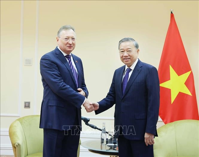 Tổng Bí thư Tô Lâm tiếp một số doanh nghiệp tại Liên bang Nga