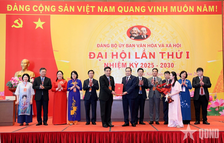 Chủ tịch Quốc hội Trần Thanh Mẫn dự Đại hội Đảng bộ Ủy ban Văn hóa và Xã hội của Quốc hội lần thứ I
