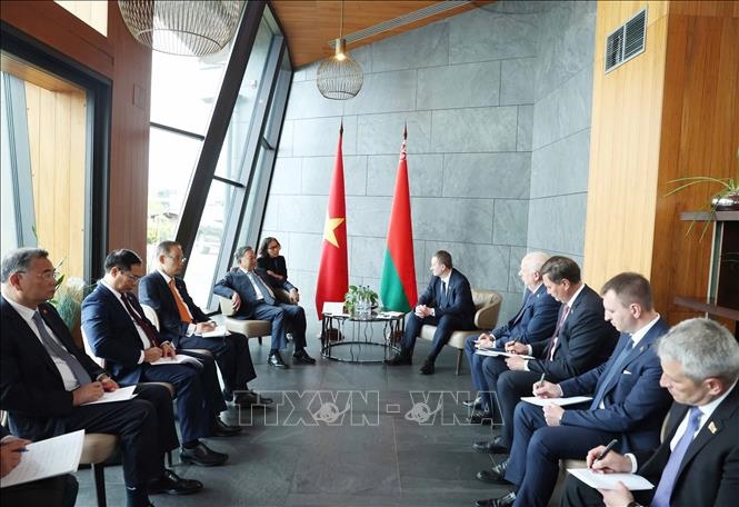 Tổng Bí thư Tô Lâm hội kiến Thủ tướng Belarus Aleksandr Turchin