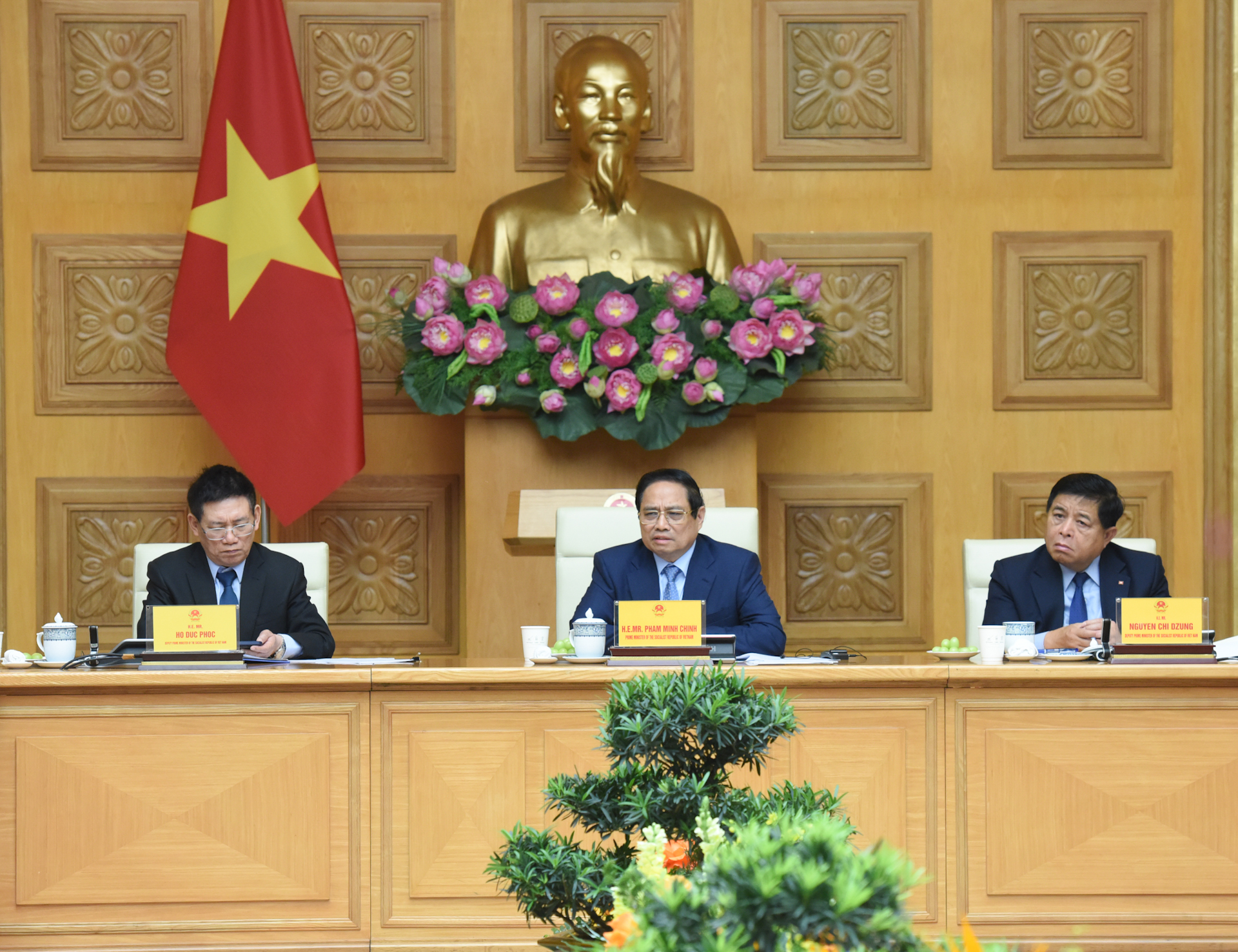 Thủ tướng Phạm Minh Chính làm việc với cộng đồng doanh nghiệp Hoa Kỳ tại Việt Nam