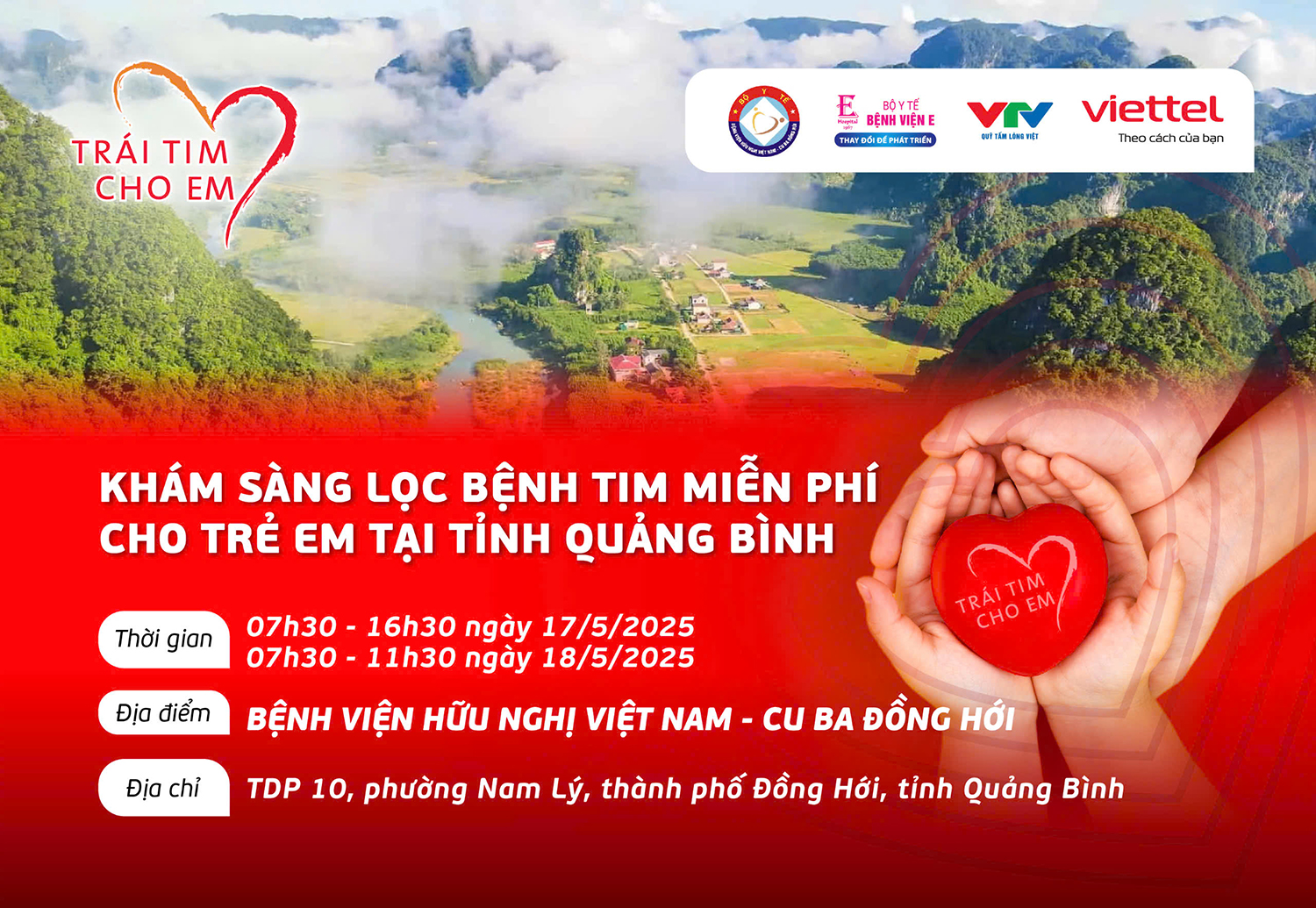 Chương trình “Trái tim cho em” lần thứ 2 trở lại Quảng Bình: Tiếp thêm cơ hội sống khỏe cho trẻ em mắc bệnh tim bẩm sinh