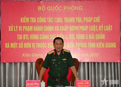View - 	Quân ủy Trung ương, Bộ Quốc phòng kiểm tra đơn vị địa bàn Tây Nam Bộ