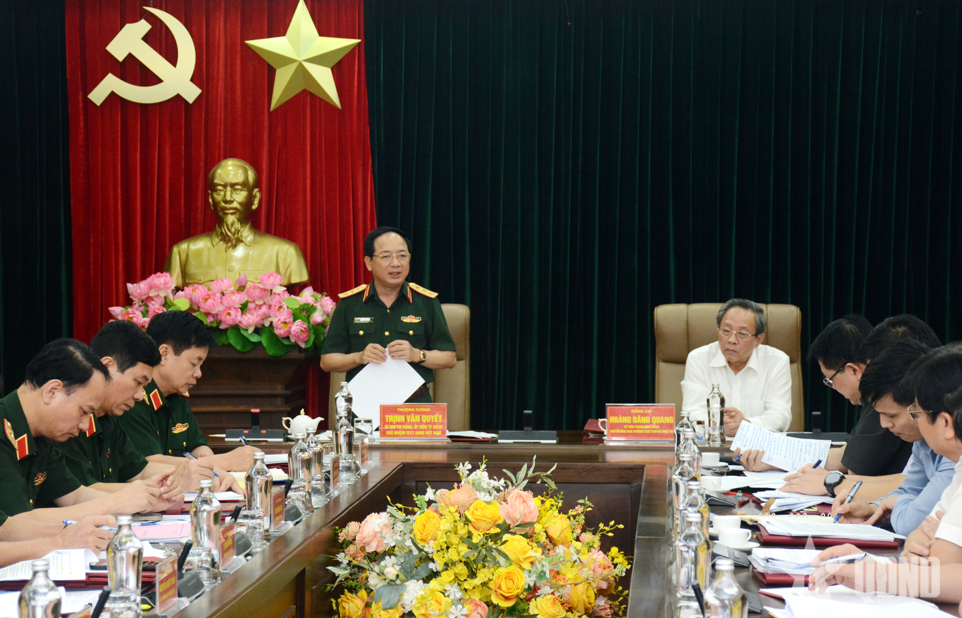 Ban Tổ chức Trung ương và Tổng cục Chính trị tổ chức hội nghị trao đổi về tổ chức, hoạt động của ban CHQS cấp xã