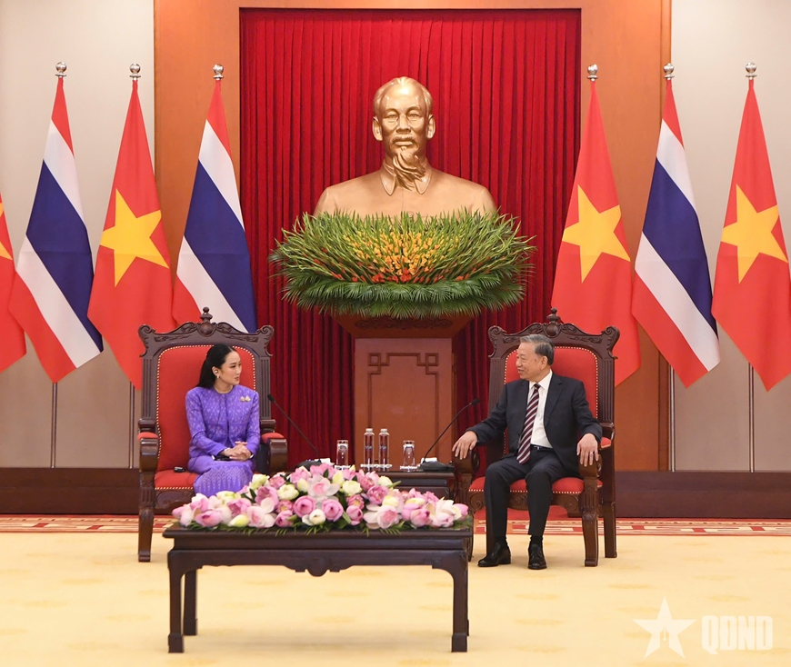 Tổng Bí thư Tô Lâm tiếp Thủ tướng Thái Lan