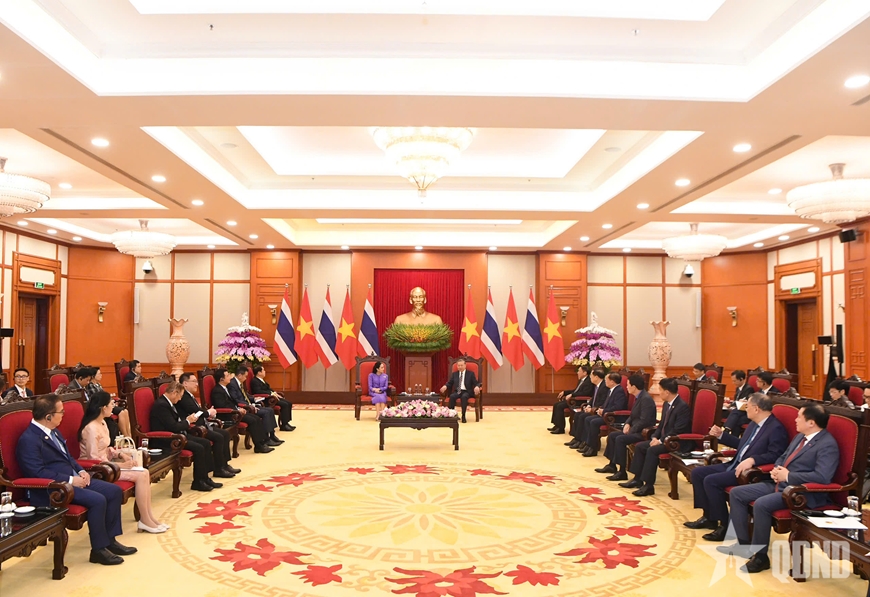 Tổng Bí thư Tô Lâm tiếp Thủ tướng Thái Lan