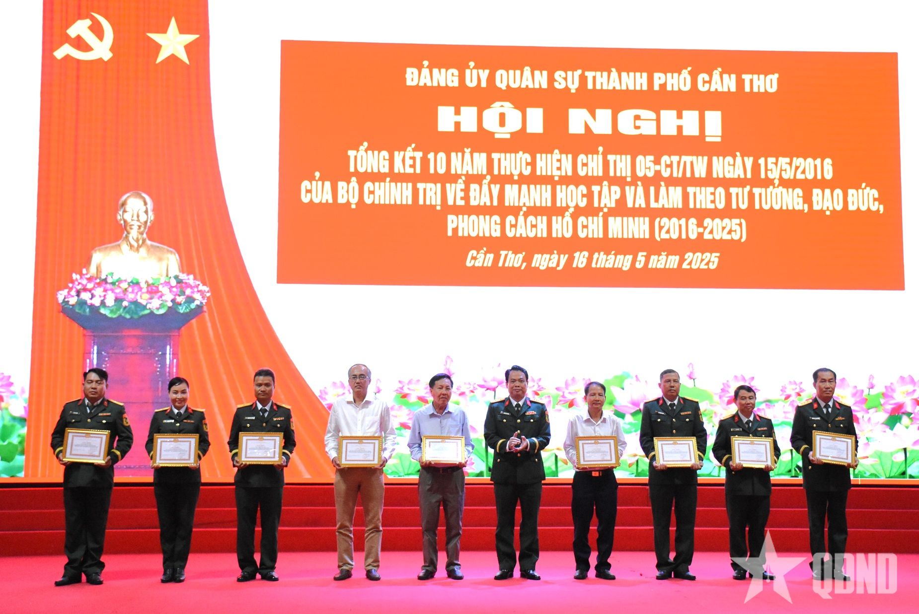 Đảng ủy Quân sự thành phố Cần Thơ: Tổng kết 10 năm thực hiện Chỉ thị số 05 của Bộ Chính trị