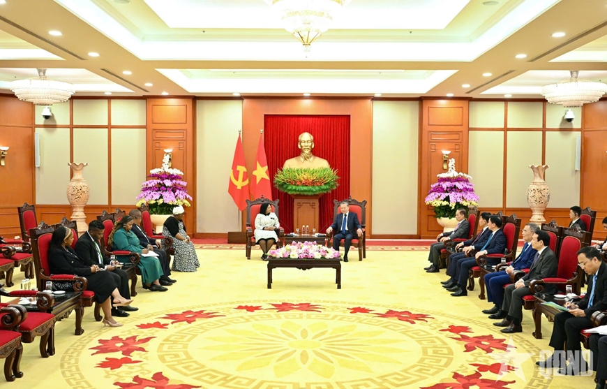 Tổng Bí thư Tô Lâm tiếp Phó tổng thư ký thứ nhất Đảng Đại hội Dân tộc Phi