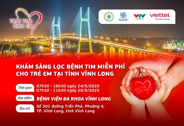 Khám sàng lọc bệnh tim bẩm sinh miễn phí tại Vĩnh Long: Đưa y tế chất lượng cao đến gần hơn với cộng đồng