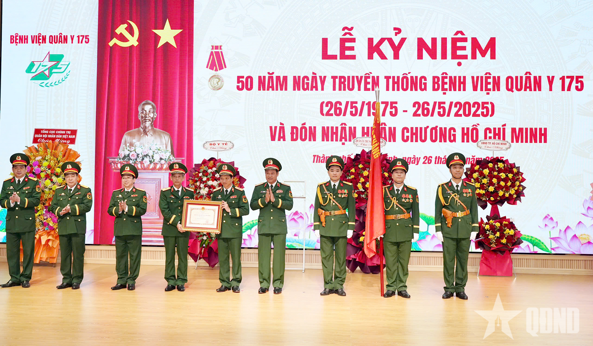 Thượng tướng Vũ Hải Sản dự Lễ kỷ niệm 50 năm Ngày truyền thống Bệnh viện Quân y 175 và đón nhận Huân chương Hồ Chí Minh