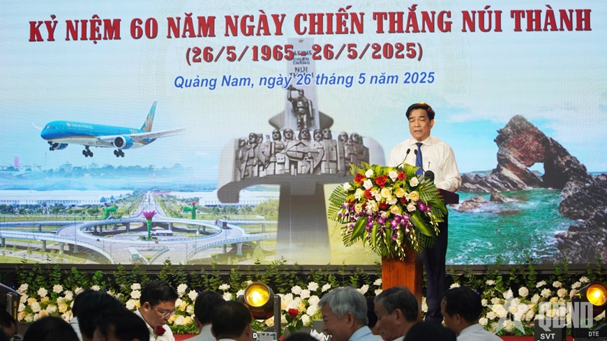 Phó chủ tịch Quốc hội Nguyễn Đức Hải dự Chương trình kỷ niệm 60 năm Ngày Chiến thắng Núi Thành