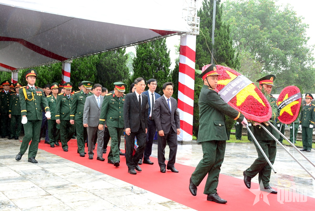 Thanh Hóa: Truy điệu, an táng 21 hài cốt quân tình nguyện và chuyên gia Việt Nam hy sinh tại Lào