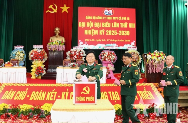 Đảng bộ Công ty TNHH MTV Cà phê 15 tổ chức thành công Đại hội lần thứ VIII