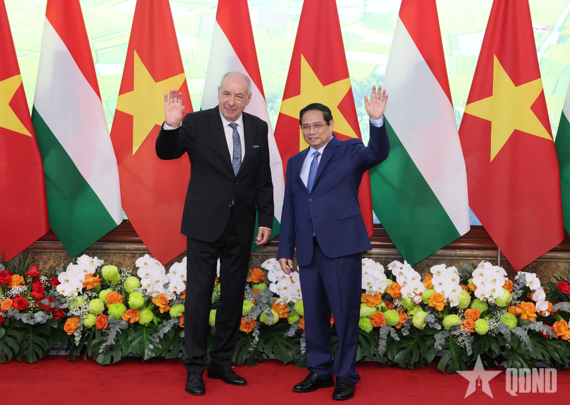 Thủ tướng Phạm Minh Chính hội kiến Tổng thống Hungary