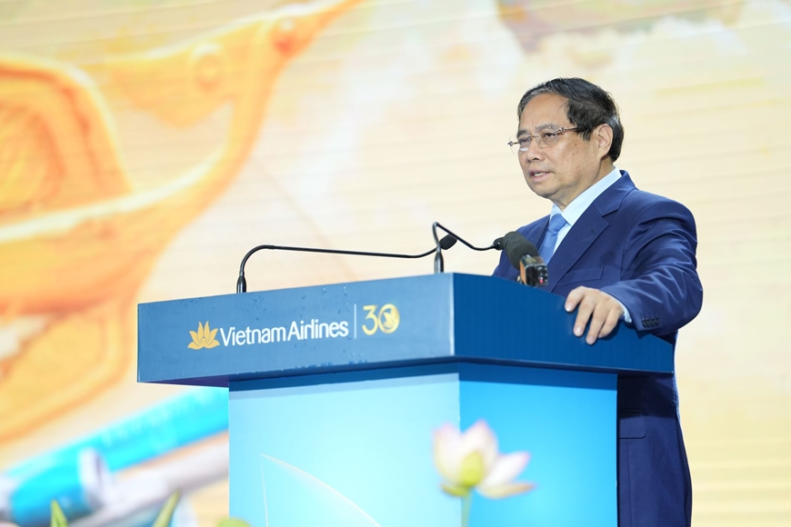 Thủ tướng Phạm Minh Chính dự Lễ kỷ niệm 30 năm thành lập Vietnam Airlines