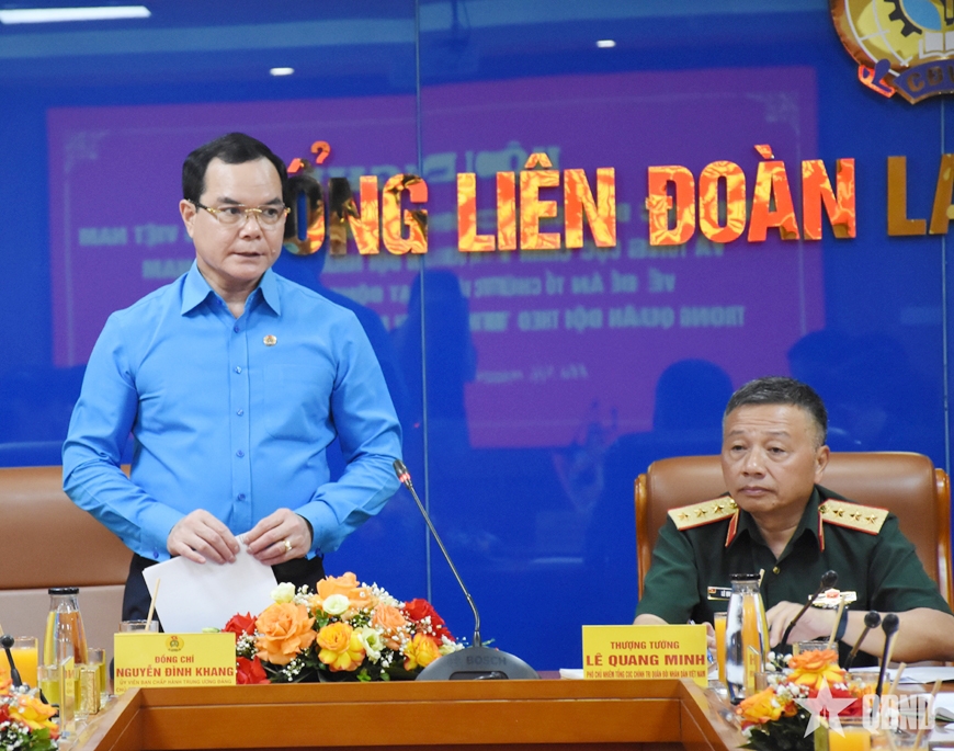 Đề xuất phương án kiện toàn tổ chức và hoạt động công đoàn trong Quân đội